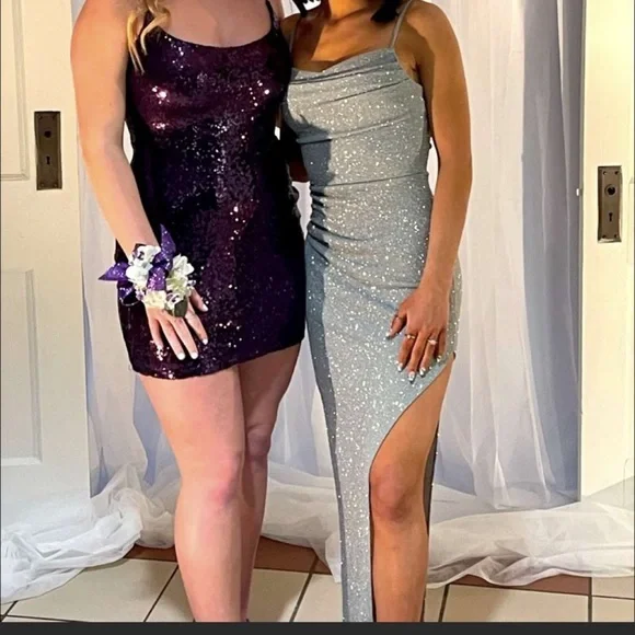 sachin and babi light blue dress Purple windsor dress
